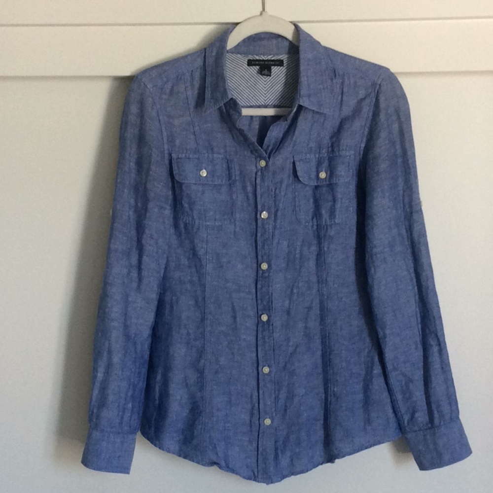 Banana Republic chambray button down shirt